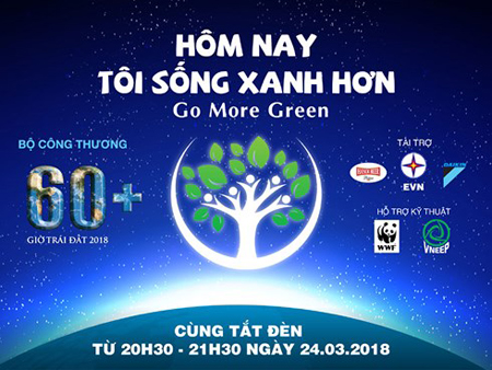 Biểu tượng và khẩu hiệu Chiến dịch Giờ Trái đất 2018.