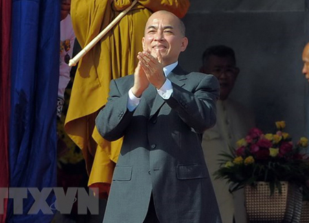 Quốc vương Norodom Sihamoni.