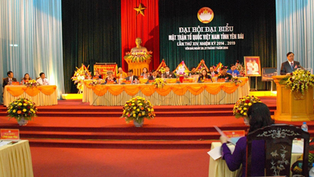 Đại hội đại biểu Mặt trận Tổ quốc Việt Nam tỉnh Yên Bái lần thứ XIV. (Ảnh minh hoạ)
