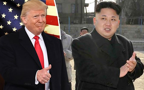 Tổng thống Mỹ Doald Trump (trái) đồng ý gặp mặt nhà lãnh đạo Triều Tiên Kim Jong-un (phải) vào tháng 5.