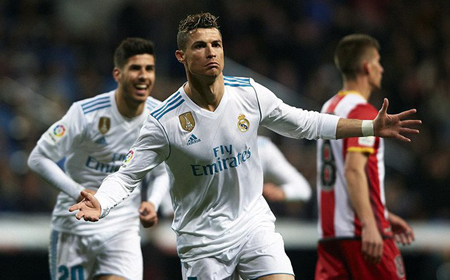 C.Ronaldo bứt lên nhóm dẫn đầu cuộc đua Chiếc giày vàng châu Âu.