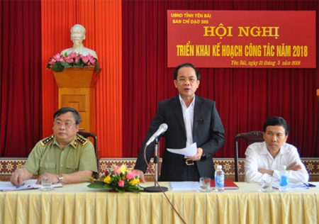 Đồng chí Tạ Văn Long – Phó Chủ tịch Thường trực UBND tỉnh phát biểu kết luận Hội nghị.