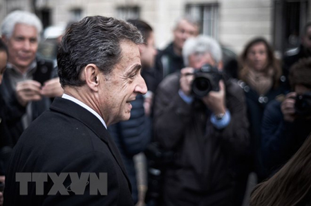 Cựu Tổng thống Nicolas Sarkozy tại Paris, Pháp, ngày 20/11/2016.