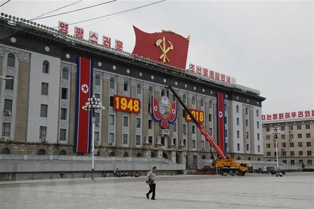 Quảng trường Kim II Sung tại thủ đô Bình Nhưỡng, Triều Tiên.