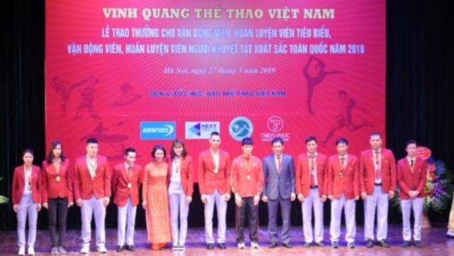 “Vinh quang thể thao Việt Nam” - chương trình nhằm tôn vinh những cá nhân có đóng góp xuất sắc cho thể thao Việt Nam trong năm 2018.