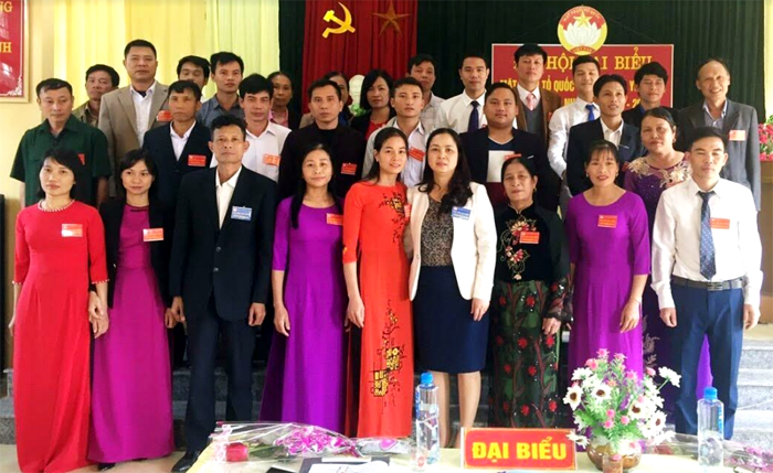 Ủy ban Mặt trận Tổ quốc xã Yên Hợp, huyện Văn Yên nhiệm kỳ 2019 - 2024 ra mắt Đại hội.