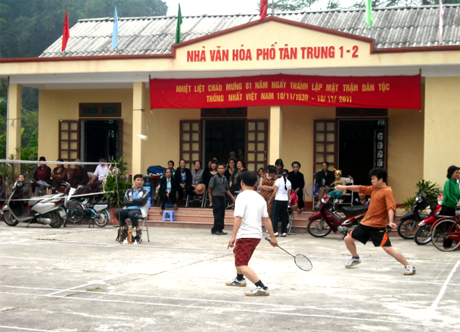 Sau khi sáp nhập, mọi hoạt động trên địa bàn phường Minh Tân hoạt động ổn định, hiệu quả. (Trong ảnh: Những hoạt động thể thao, văn hóa văn nghệ tại khu dân cư duy trì thường xuyên. Ảnh: Thanh Thủy)