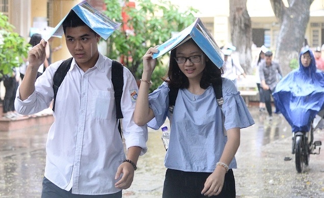 Students of a high school in Hanoi.