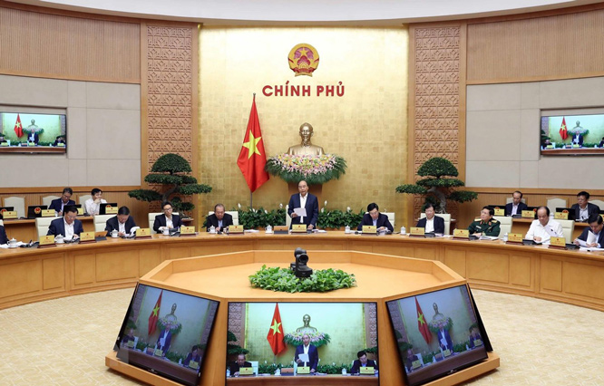 Thủ tướng Nguyễn Xuân Phúc chủ trì phiên họp Chính phủ thường kỳ tháng 2-2020.
