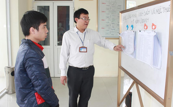 Chi cục Thuế huyện Lục Yên công khai danh sách và mức thuế hộ kinh doanh.