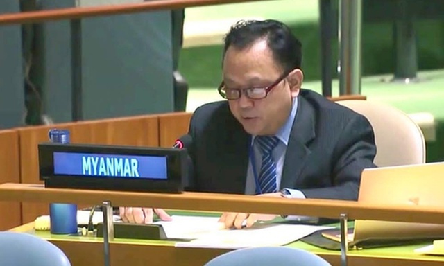Ông Tin Maung Naing, Quyền đại sứ Myanmar tại Liên Hợp Quốc.