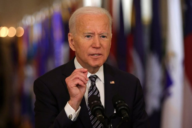 Tổng thống Biden tại Nhà Trắng ngày 11/3.