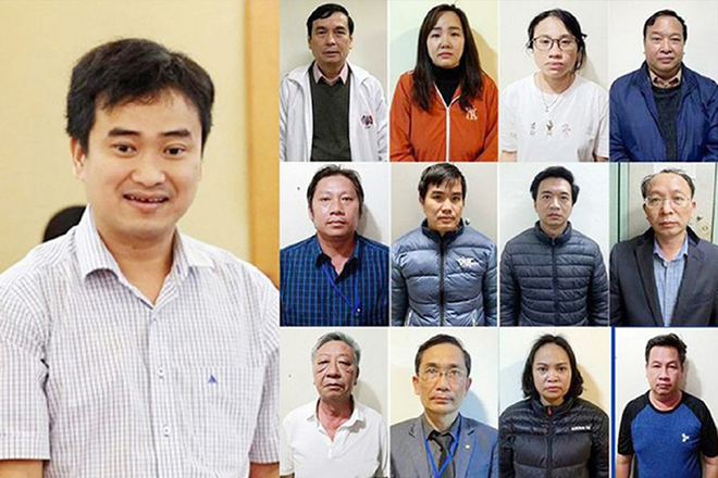 Các bị can liên quan trong vụ án Việt Á - Ảnh: Bộ Công an