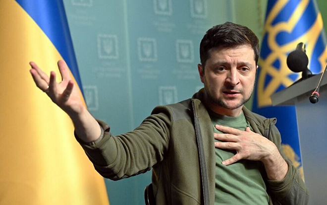 Tổng thống Ukraine Zelensky.