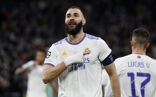 Benzema tỏa sáng rực rỡ giúp Real Madrid vào tứ kết Cúp C1 châu Âu 2021/2022.