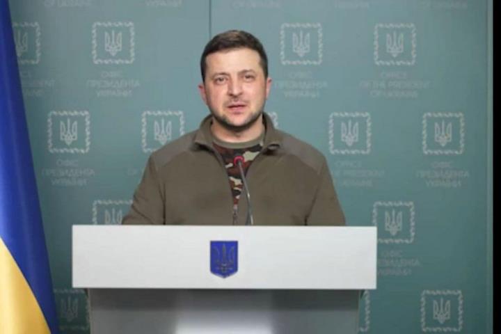 Tổng thống Ukraine Volodymyr Zelensky.