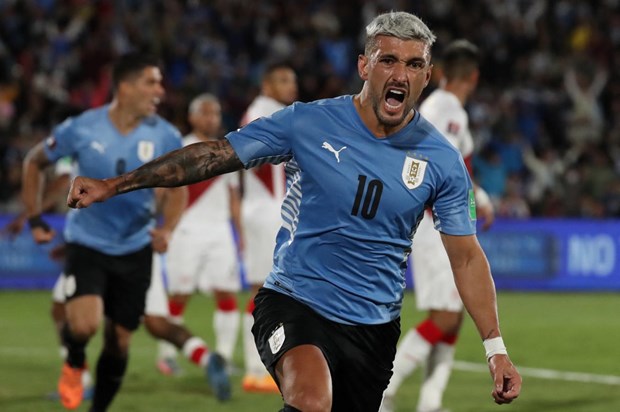 Giorgian De Arrascaeta giúp Uruguay giành vé đến Qatar dự World Cup 2022.