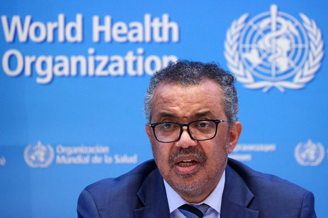 Tổng Giám đốc WHO Tedros Adhanom Ghebreyesus.