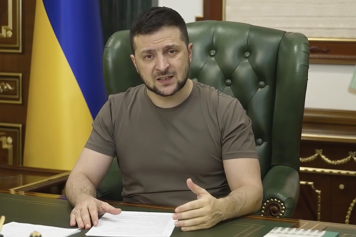 Tổng thống Ukraine Volodymyr Zelensky.
