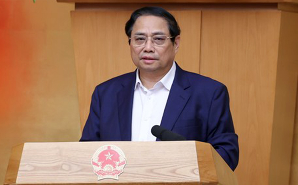 Thủ tướng Phạm Minh Chính phát biểu mở đầu phiên họp.