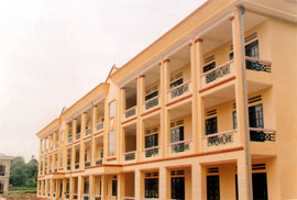 Công trình Trường THPT An Bình (huyện Văn Yên) được đầu tư xây dựng với nguồn vốn kiên cố hóa trường học giai đoạn II.