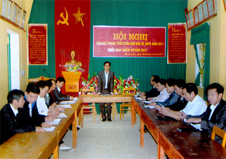 Các cuộc họp giao ban định kỳ được Đảng bộ xã Minh Xuân thực hiện nghiêm túc.

