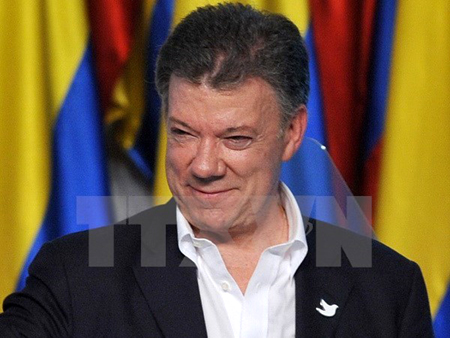 Tổng thống Colmbia Juan Manuel Santos. (Nguồn: AFP/TTXVN)