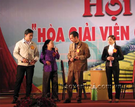 Một tiểu phẩm của đội hòa giải huyện Văn Yên tham gia Hội thi Hòa giải viên giỏi tỉnh Yên Bái năm 2014.