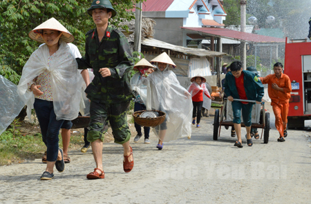 Việc tổ chức diễn tập phòng chống thiên tai hàng năm, giúp huyện Văn Yên giảm thiệt hại đến mức thấp nhất hậu quả của thiên tai.