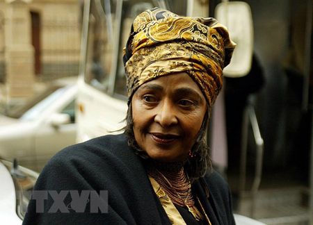 Ảnh tư liệu: bà Winnie Madikizela-Mandela tại Pretoira ngày 5/7/2004.