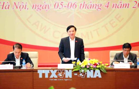 Phiên họp toàn thể lần thứ 11 Ủy ban Pháp luật của Quốc hội.