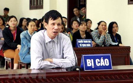 Bị cáo Nguyễn Văn Túc tại tòa.