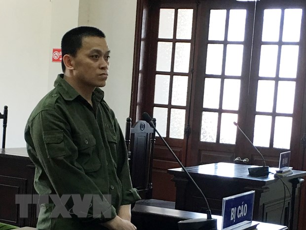Bị cáo Hà Công Khánh tại phiên tòa.