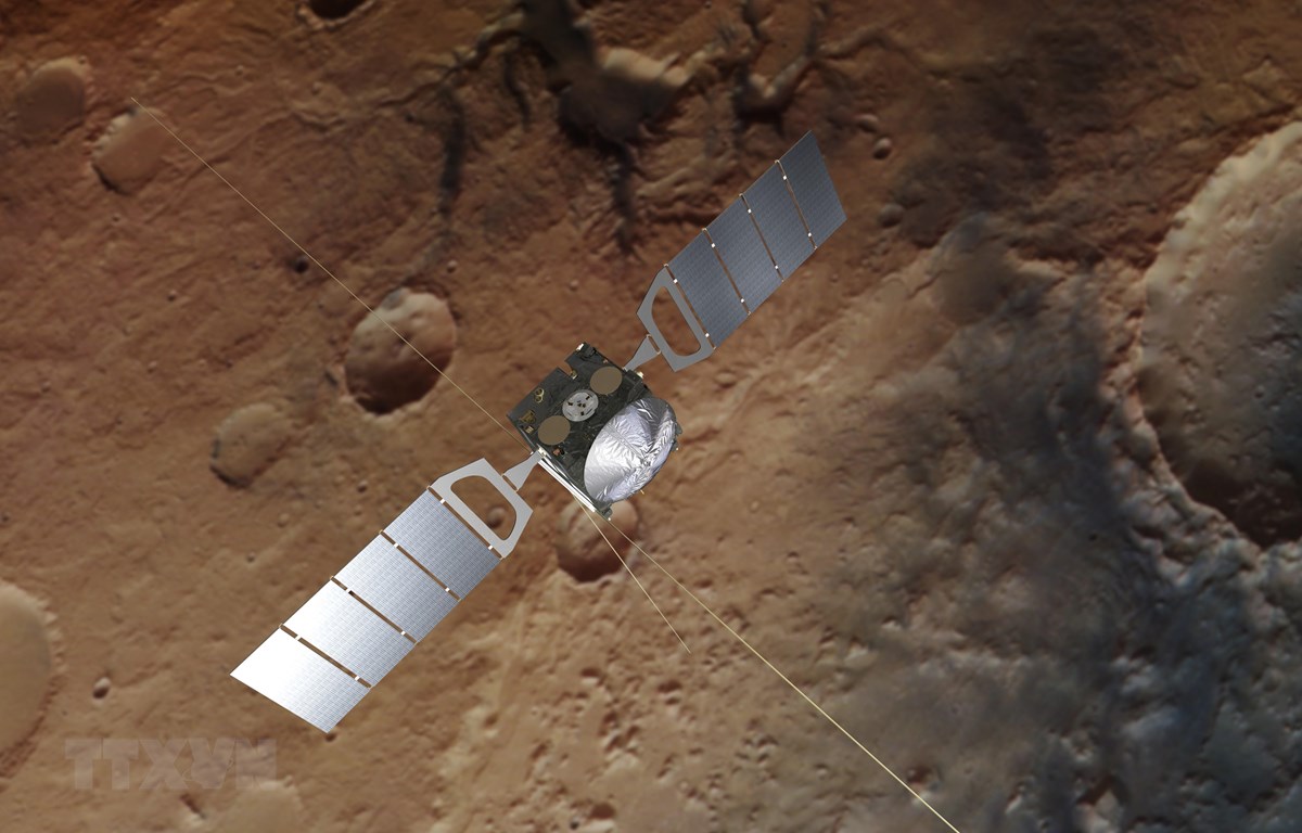 Hình ảnh bề mặt Sao Hỏa được chụp bởi thiết bị radar có độ phân giải cao của tàu vũ trụ Mars Express.