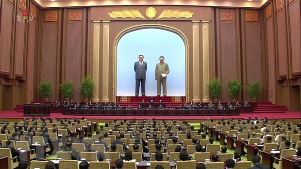 Các đại biểu tham dự kỳ họp thứ hai Hội đồng Nhân dân Tối cao (tức Quốc hội Triều Tiên) khóa 14 ở Bình Nhưỡng ngày 29/8/2019.