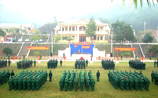 Lễ ra quân huấn luyện đầu năm tại Sư đoàn 355.