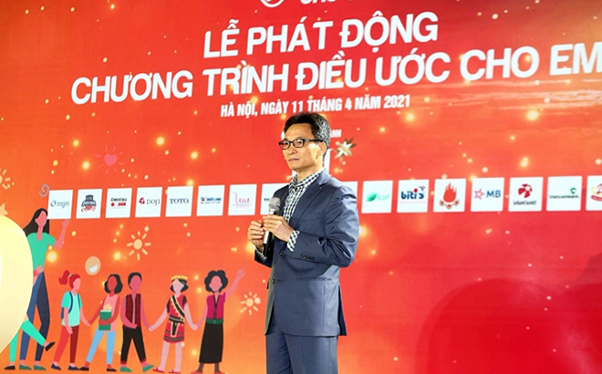 Phó Thủ tướng Vũ Đức Đam phát biểu tại buổi Lễ phát động chiều 11/4.