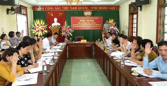 Thị xã Nghĩa Lộ Thống nhất danh sách 48 người ứng cử đại biểu HĐND thị xã.