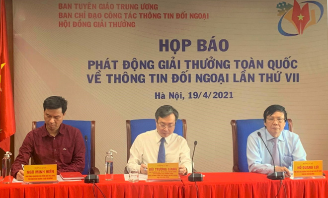 Họp báo phát động Giải thưởng toàn quốc về thông tin đối ngoại lần thứ VII.