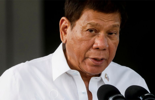 Tổng thống Philippines Rodrigo Duterte.