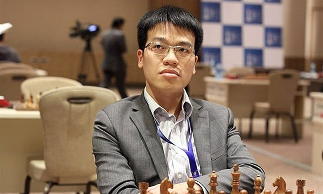 Quang Liêm nhiều cơ hội lần đầu vào tứ kết một giải của Champions Chess Tour. Ảnh: FIDE