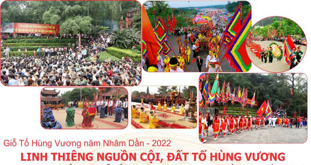 Giỗ Tổ Hùng Vương năm Nhâm Dần 2022 có chủ đề: 