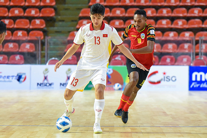 Tuyển Việt Nam giành vé vào bán kết AFF Futsal Championship 2022 (Ảnh: VFF)
