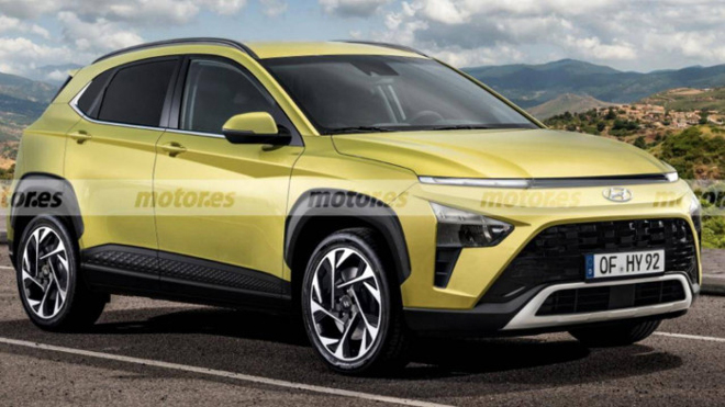 Bản dựng Hyundai Kona thế hệ mới từ trang Motor.es.
