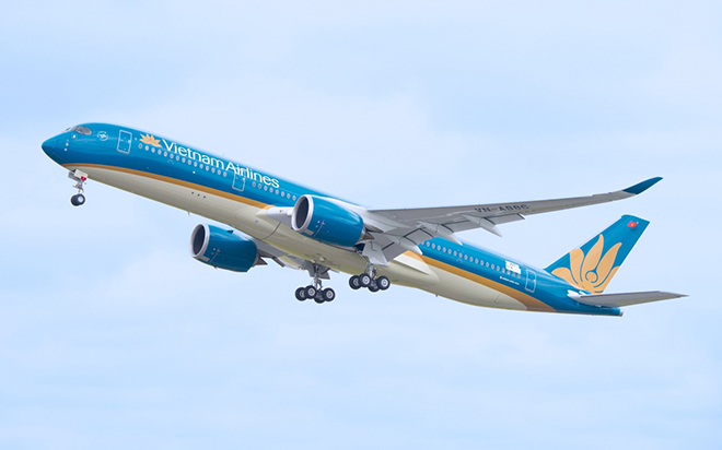 Dòng máy bay thế hệ hiện đại nhất Airbus A350 của Vietnam Airlines được sử dụng để khai thác đường bay Hà Nội-Australia.