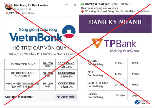 Các đối tượng mạo danh ngân hàng để dẫn dụ bị hại sập bẫy lừa đảo.