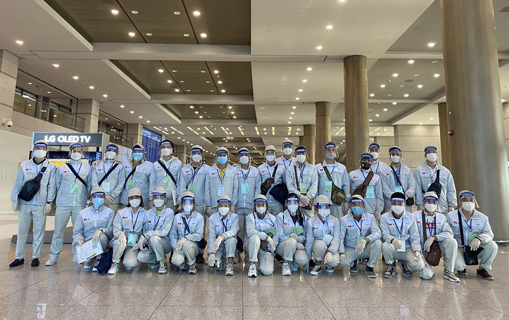 Lao động EPS nhập cảnh tại sân bay Incheon, Hàn Quốc (ảnh tư liệu).