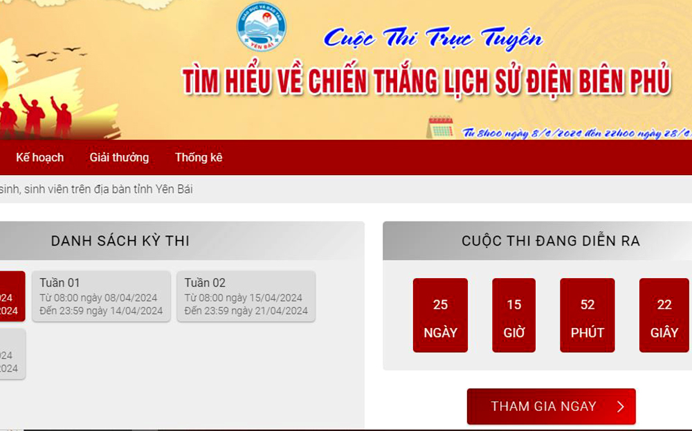 Cuộc thi trực tuyến “Tìm hiểu về Chiến thắng lịch sử Điện Biên Phủ” góp phần giáo dục truyền thống yêu nước, tinh thần tự hào dân tộc cho thế hệ trẻ.