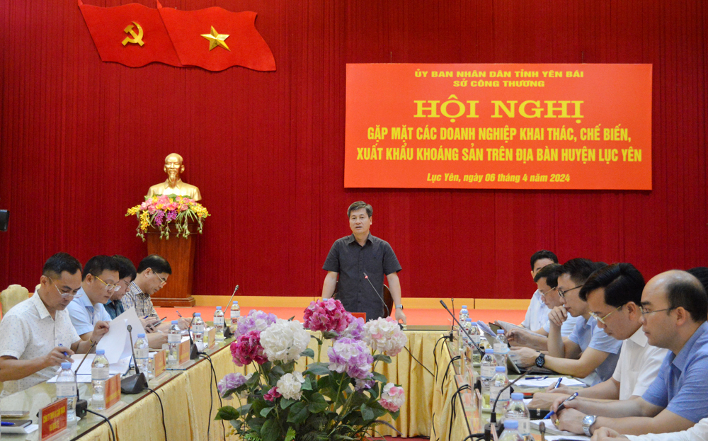 Đồng chí Ngô Hạnh Phúc – Phó Chủ tịch UBND tỉnh phát biểu tại Hội nghị