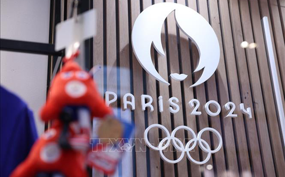 Biểu tượng Thế vận hội mùa hè (Olympic) 2024 tại Paris, Pháp. Ảnh minh họa